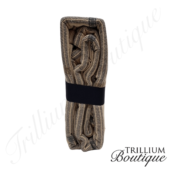 Nautica Chenille Benchley Chenille Throw Blanket Windowpane Plaid Beige Neutral - Picture 2 of 3